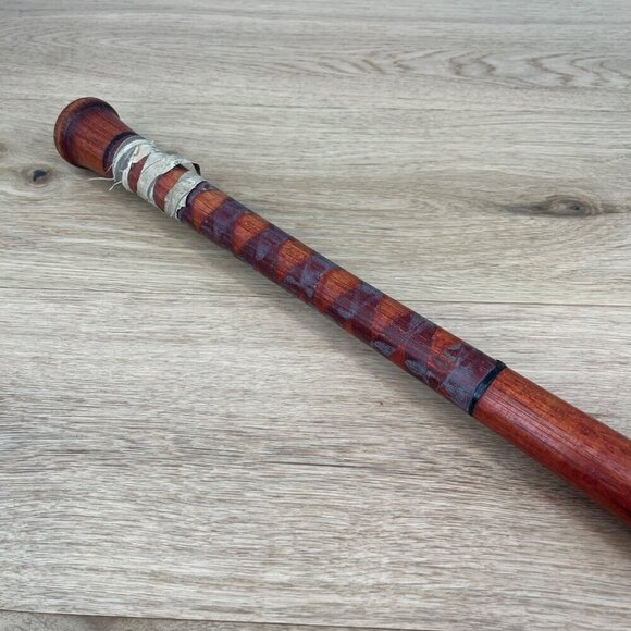 Vintage Hanna Batrite Athens GA No TSB Softball Red Wooden Bat Collectable Rare - Picture 5 of 9